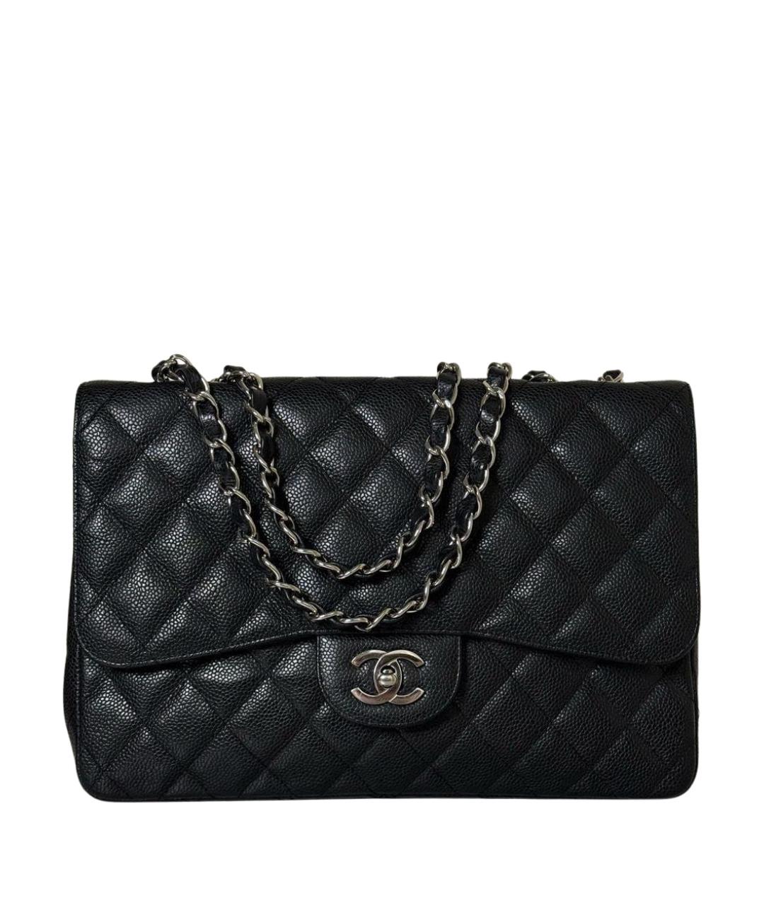 CHANEL Черная кожаная сумка через плечо, фото 1