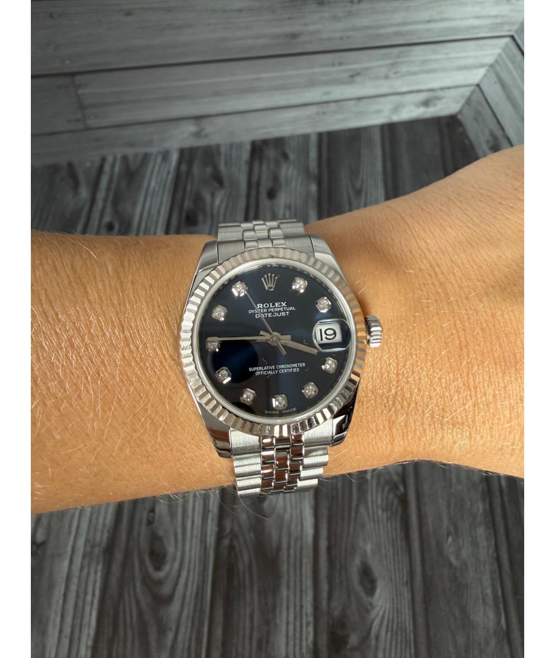 ROLEX Темно-синие часы, фото 2