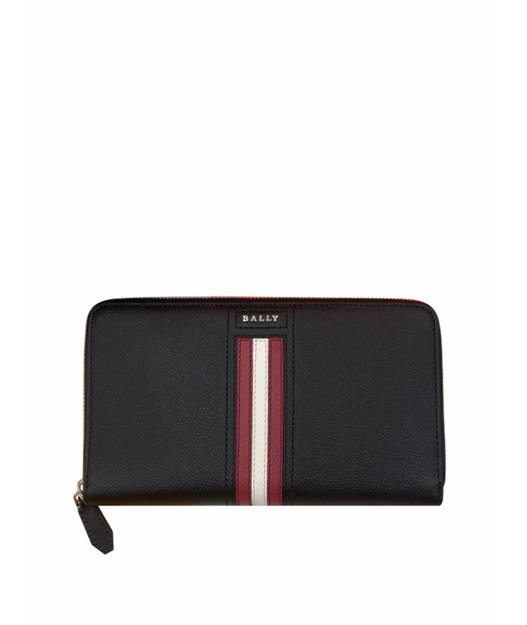 BALLY Черный кожаный кошелек, фото 1