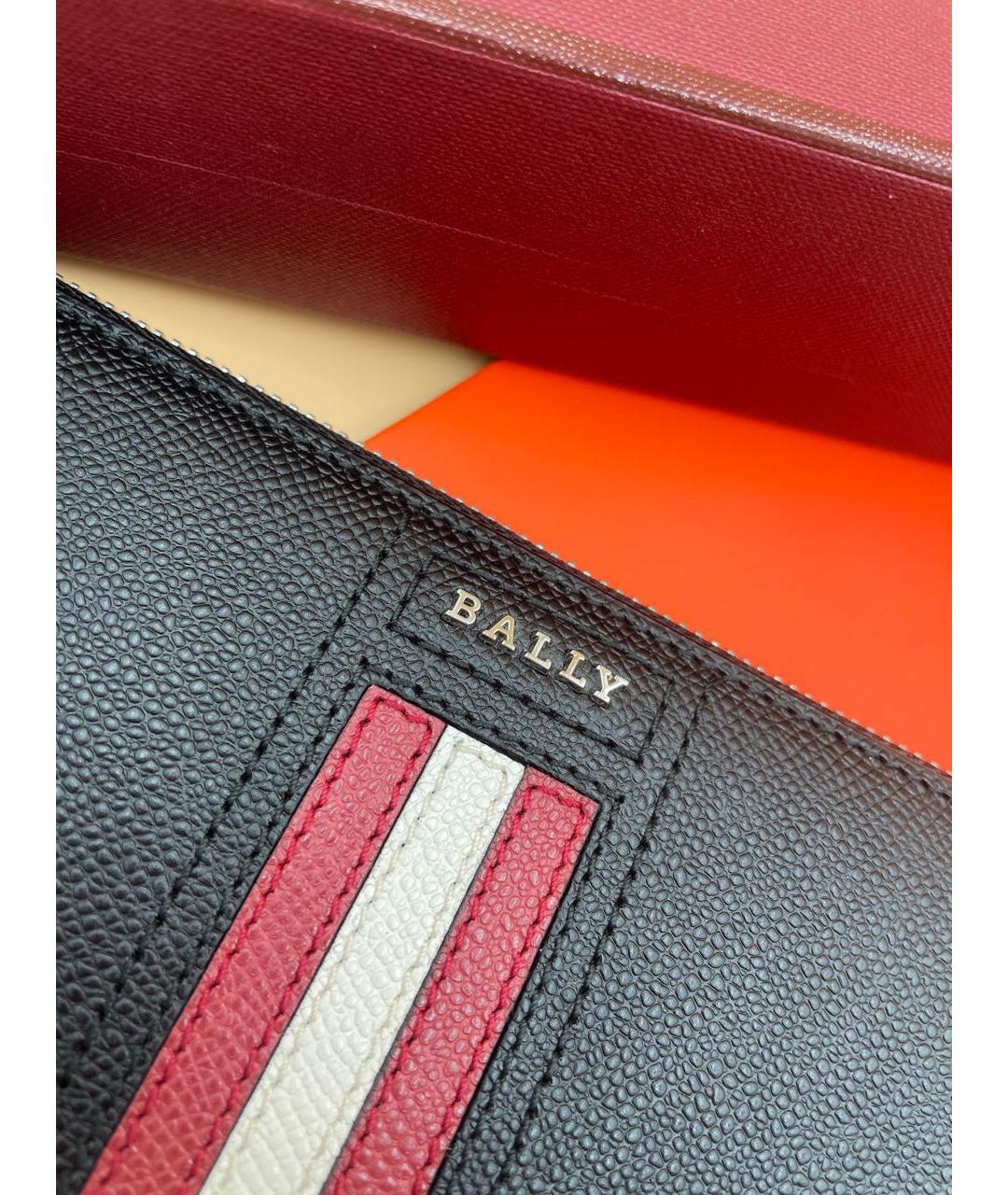 BALLY Черный кожаный кошелек, фото 3