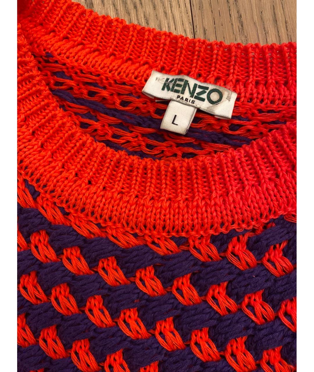 KENZO Мульти хлопковый джемпер / свитер, фото 3