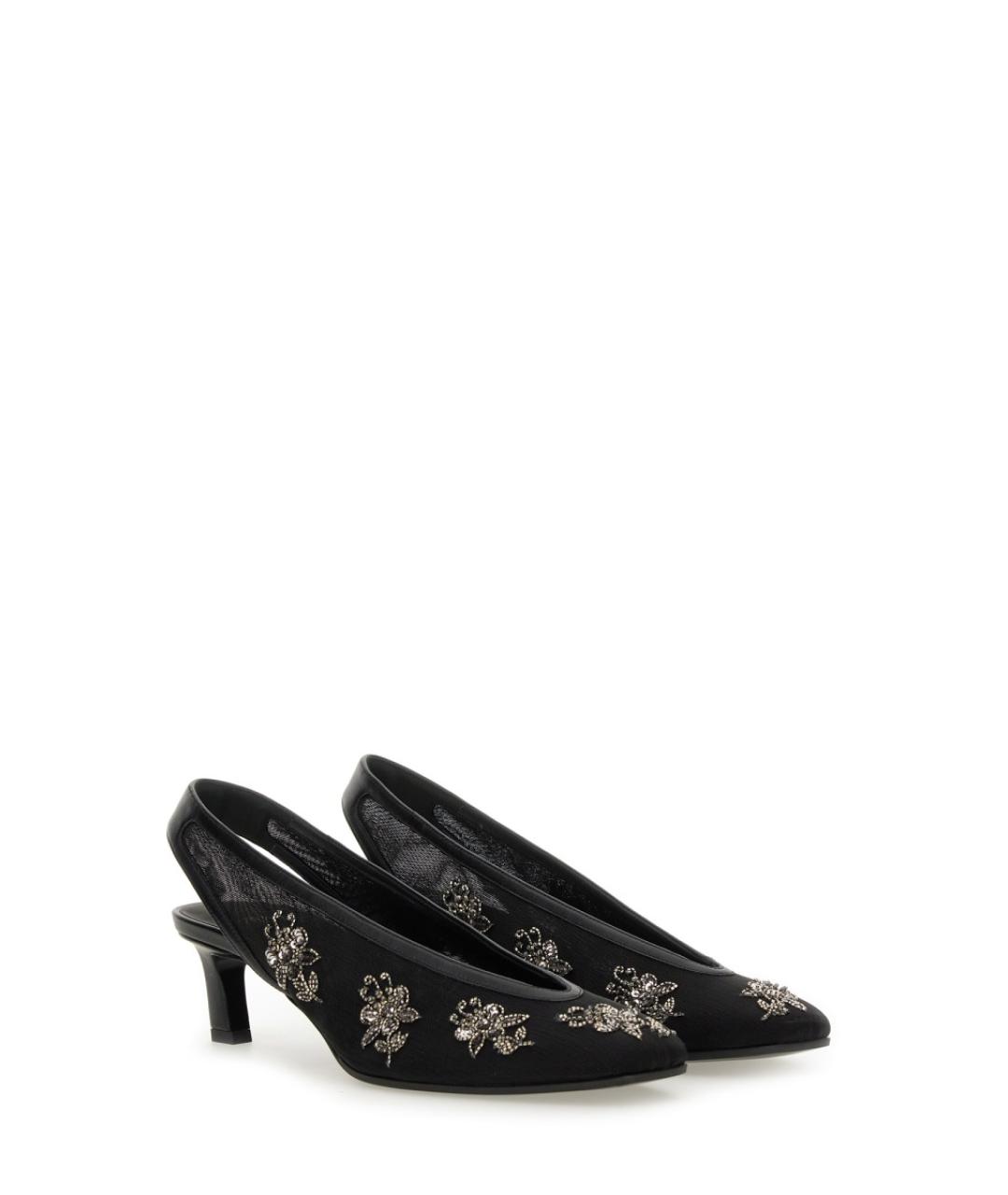 FENDI Черные синтетические туфли, фото 2