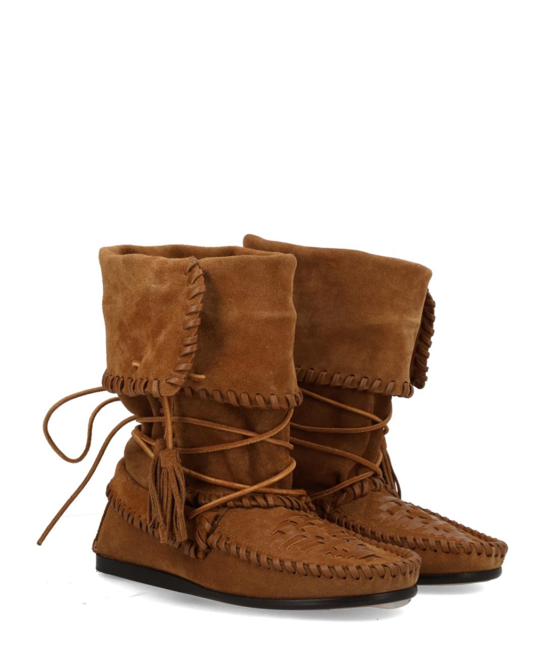 ISABEL MARANT Коричневые замшевые ботинки, фото 2