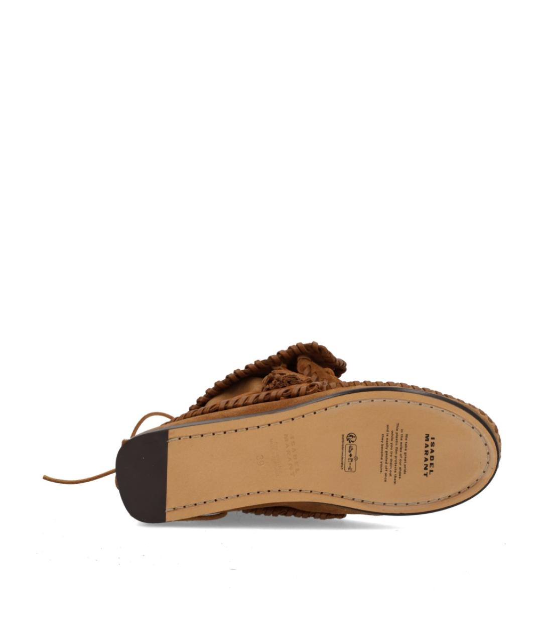 ISABEL MARANT Коричневые замшевые ботинки, фото 4