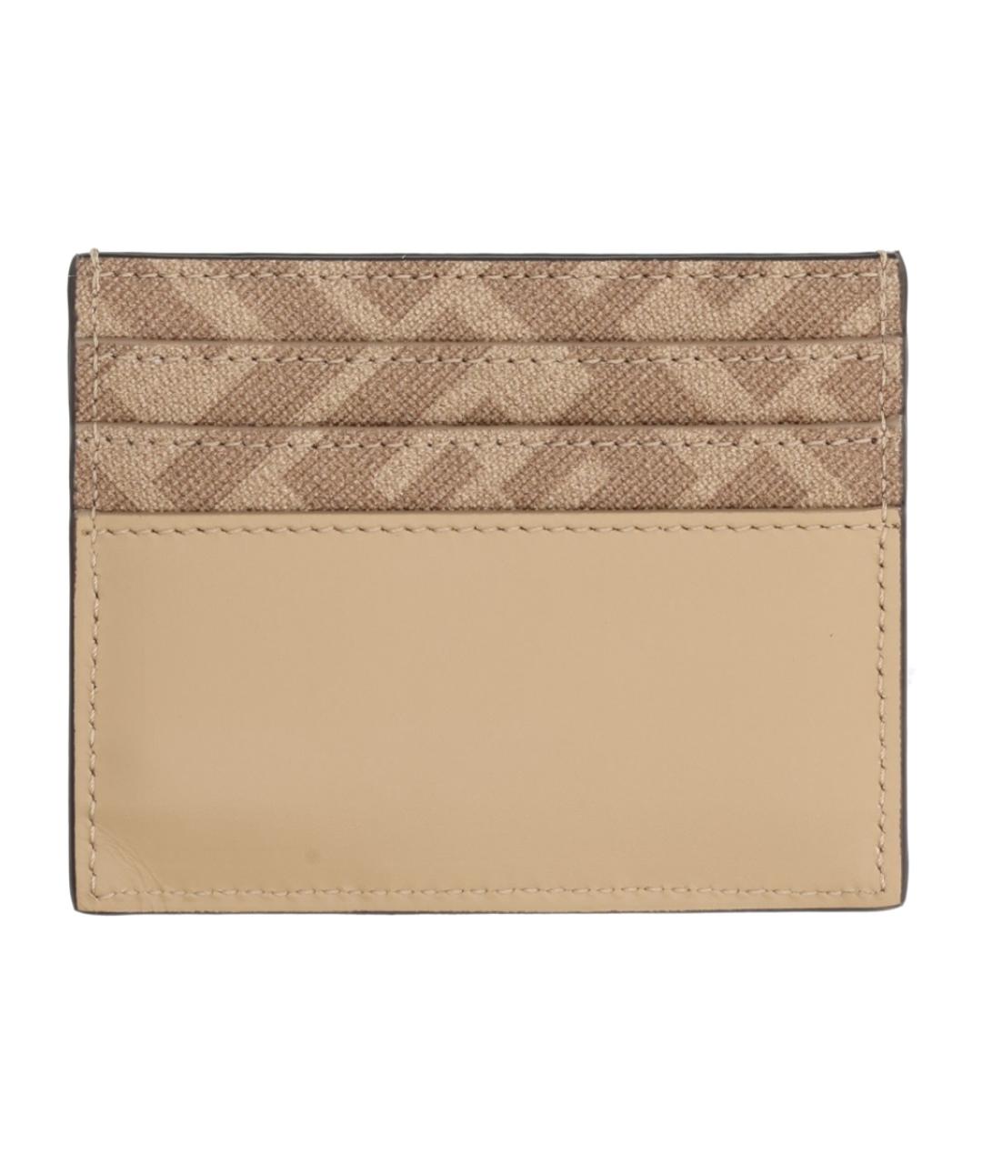 FENDI Бежевый кожаный кардхолдер, фото 2