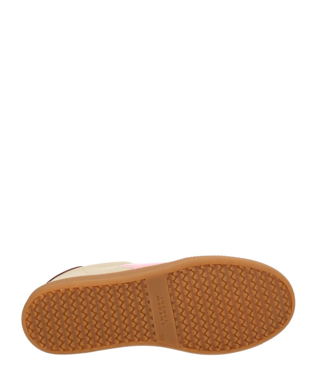 ISABEL MARANT Бежевые кожаные кеды, фото 6