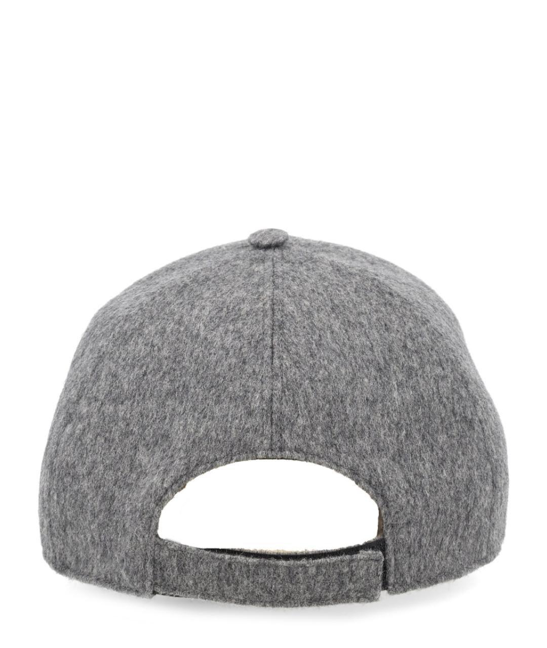 FENDI Серая шерстяная кепка/бейсболка, фото 2