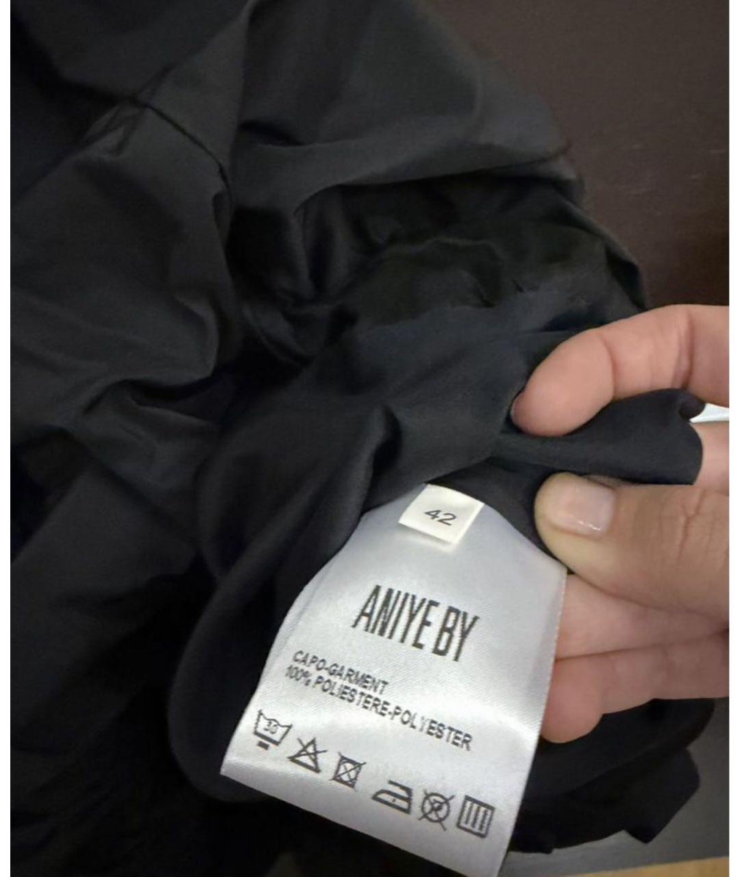 ANIYE BY Черное полиэстеровое коктейльное платье, фото 2