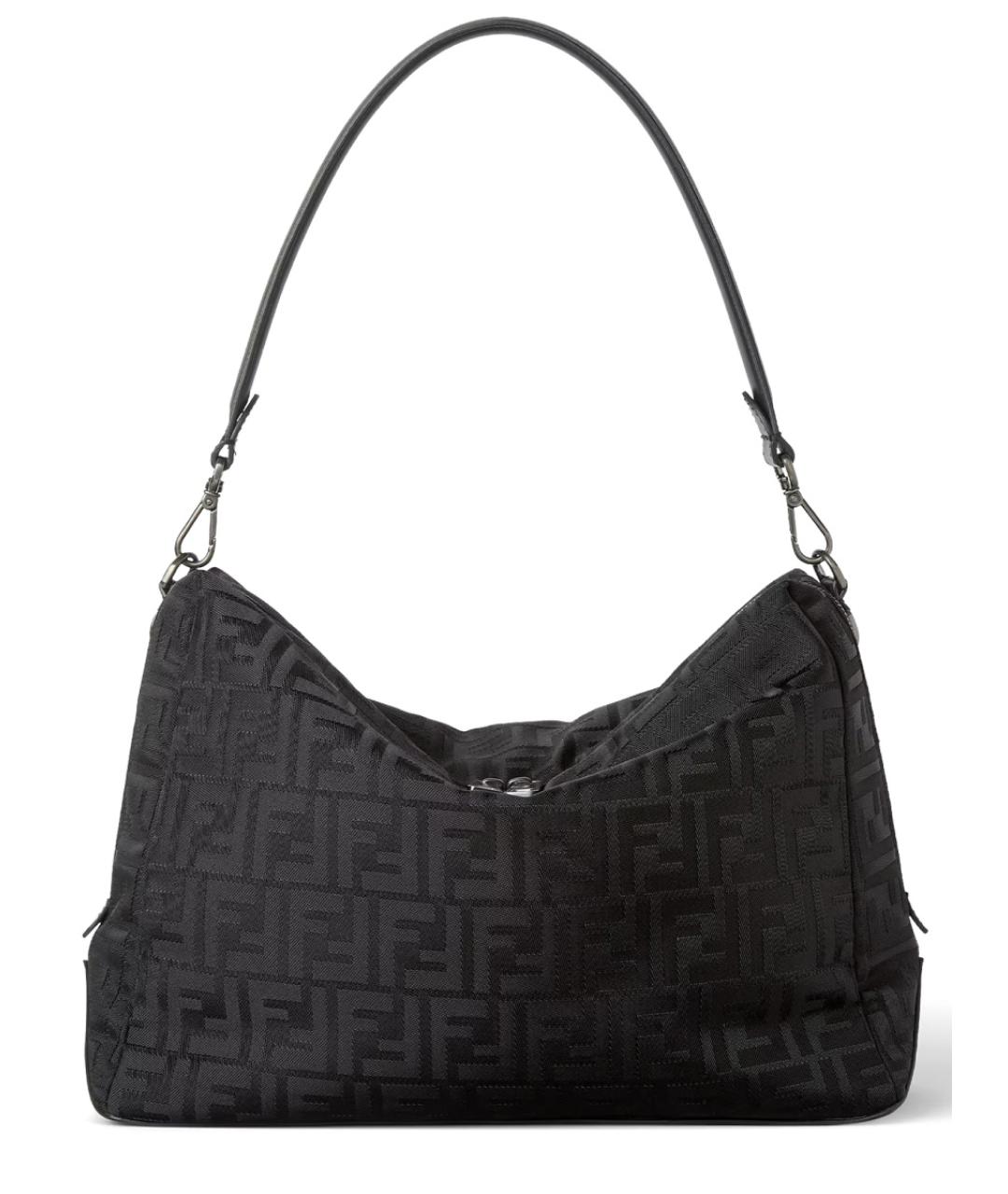 FENDI Черная синтетическая сумка на плечо, фото 1