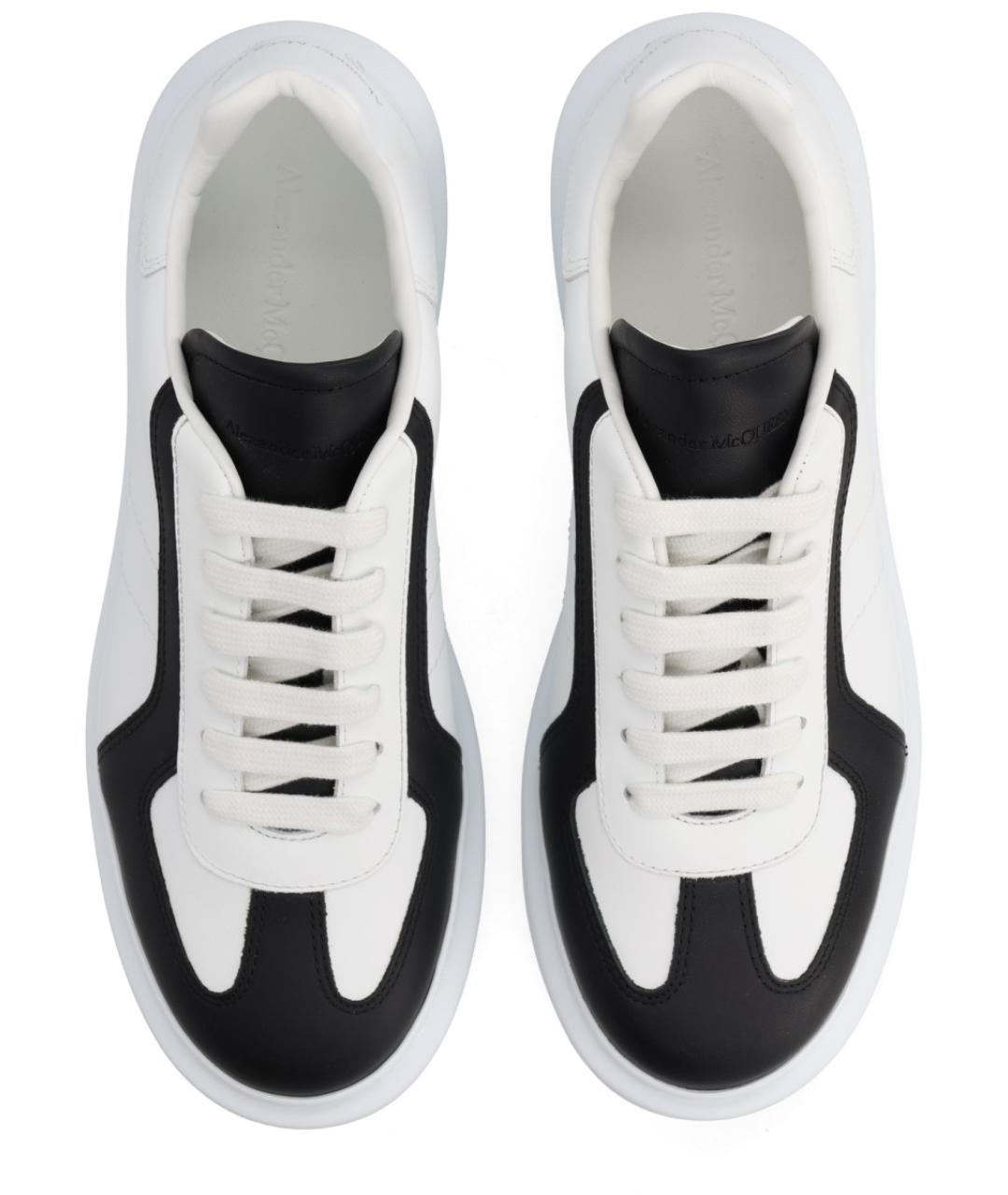ALEXANDER MCQUEEN Белые кожаные низкие кроссовки / кеды, фото 5