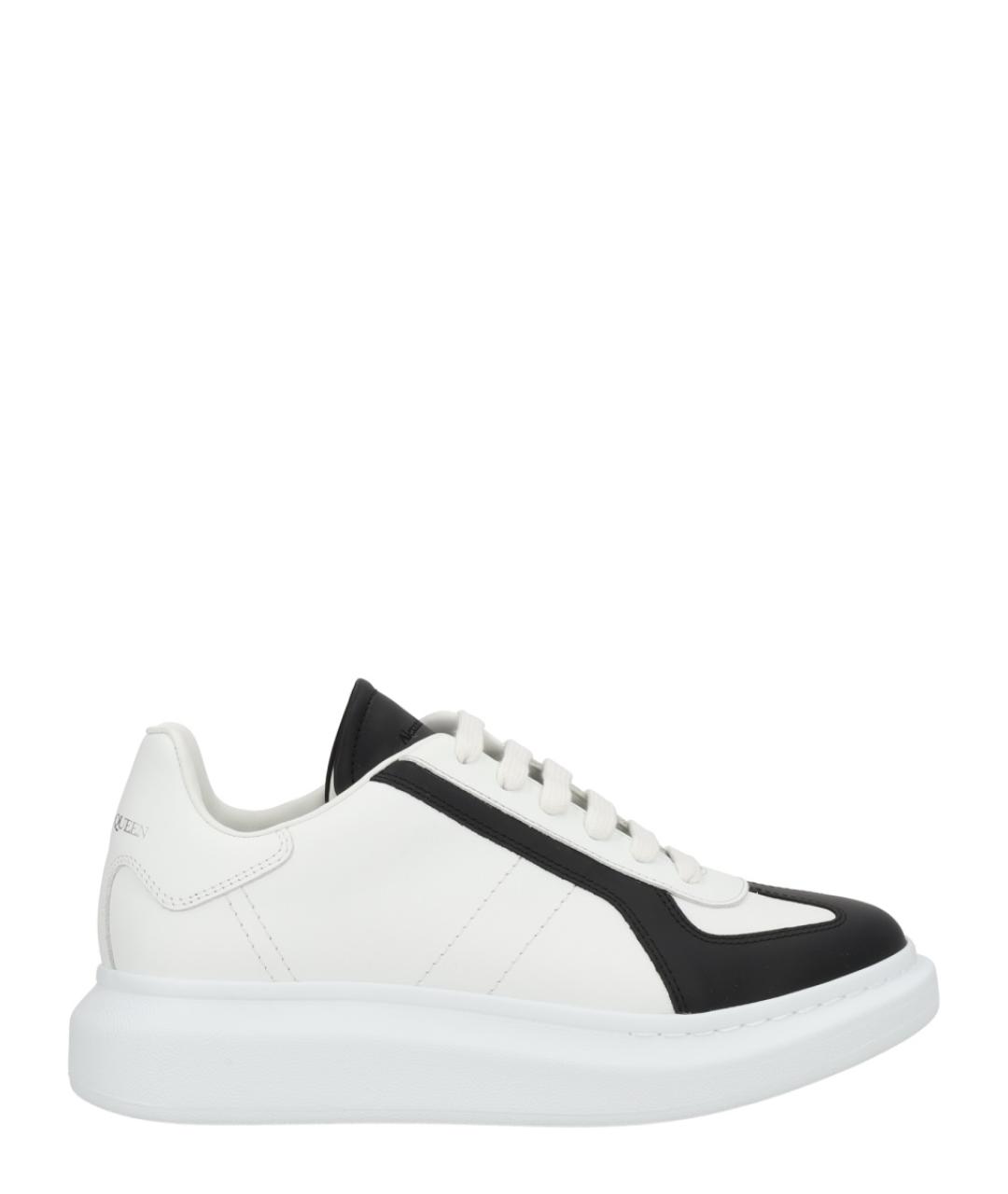 ALEXANDER MCQUEEN Белые кожаные низкие кроссовки / кеды, фото 1