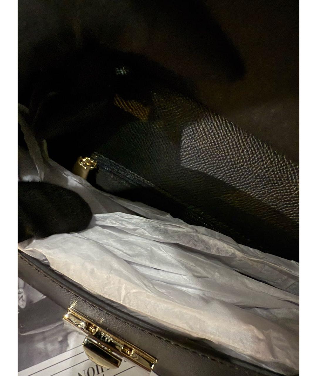 FURLA Черная кожаная сумка через плечо, фото 4