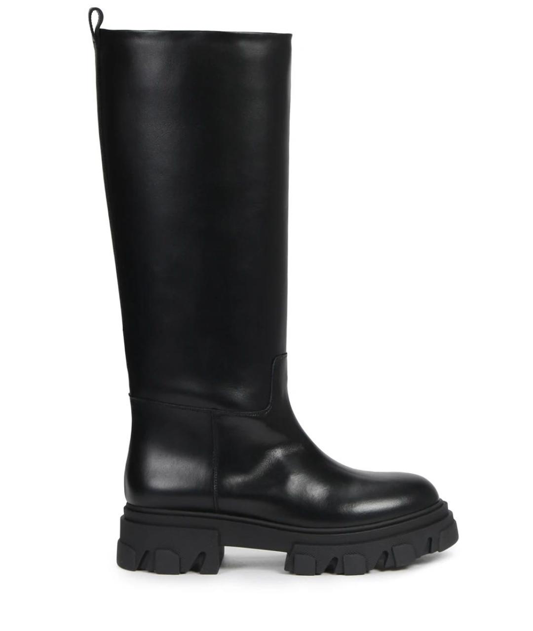 GIABORGHINI Черные кожаные сапоги, фото 4