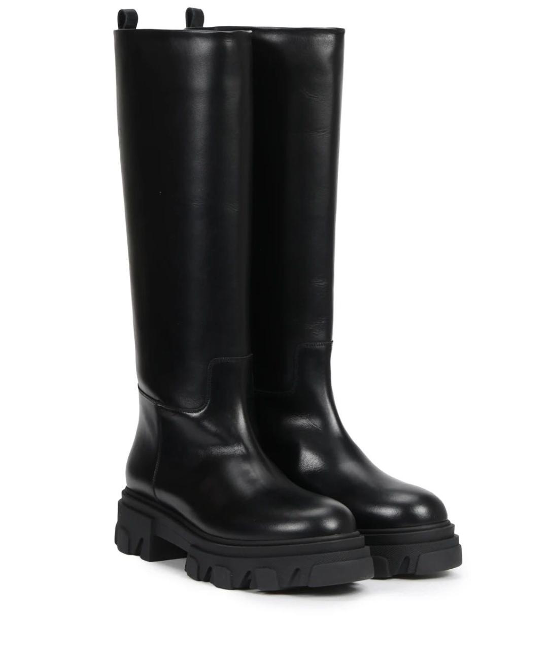 GIABORGHINI Черные кожаные сапоги, фото 2