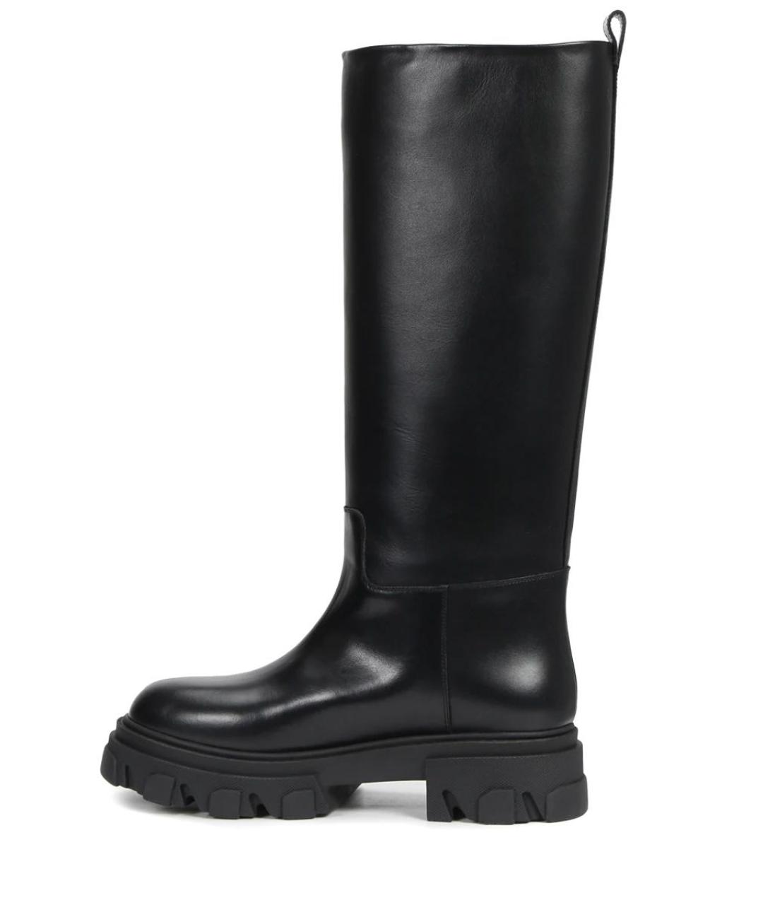 GIABORGHINI Черные кожаные сапоги, фото 3