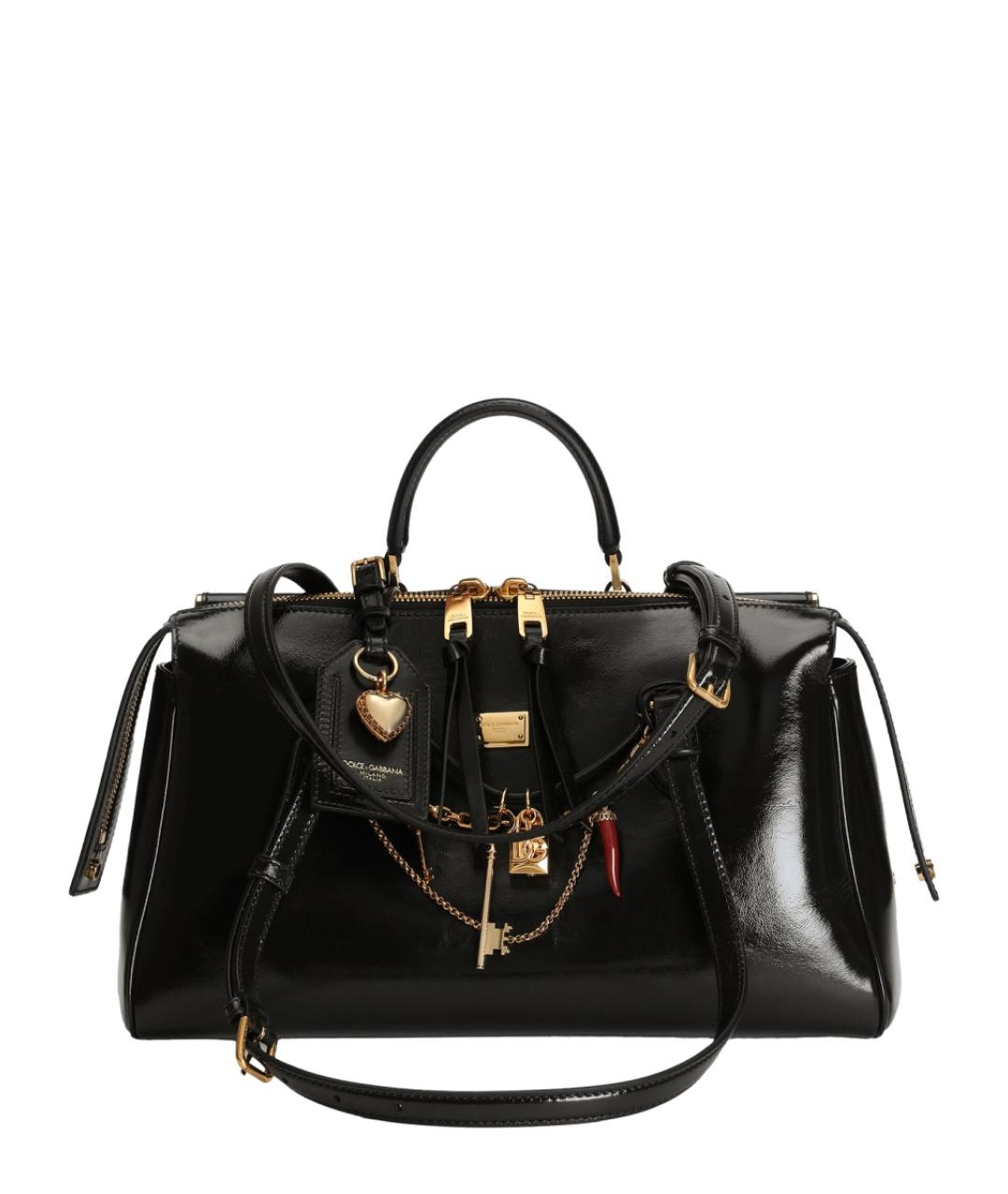 DOLCE&GABBANA Черная сумка через плечо из искусственной кожи, фото 1