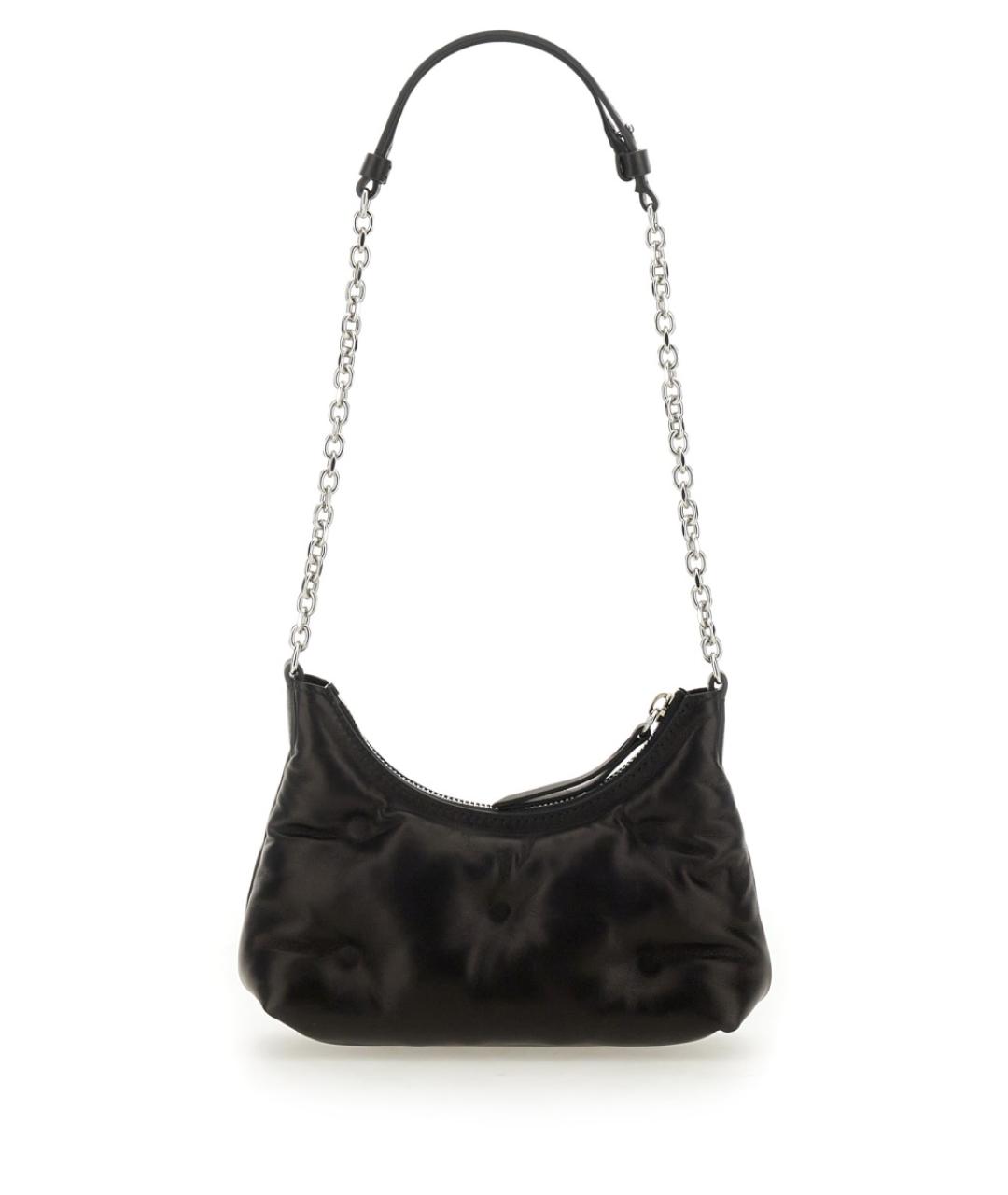 MAISON MARGIELA Черная кожаная сумка на плечо, фото 2