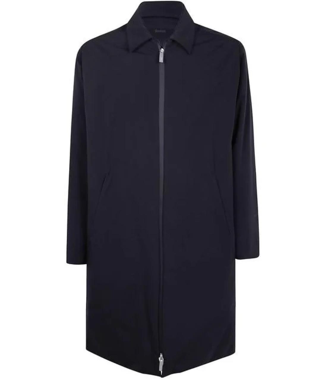 LAMINAR Черный полиамидовый тренч / плащ, фото 1