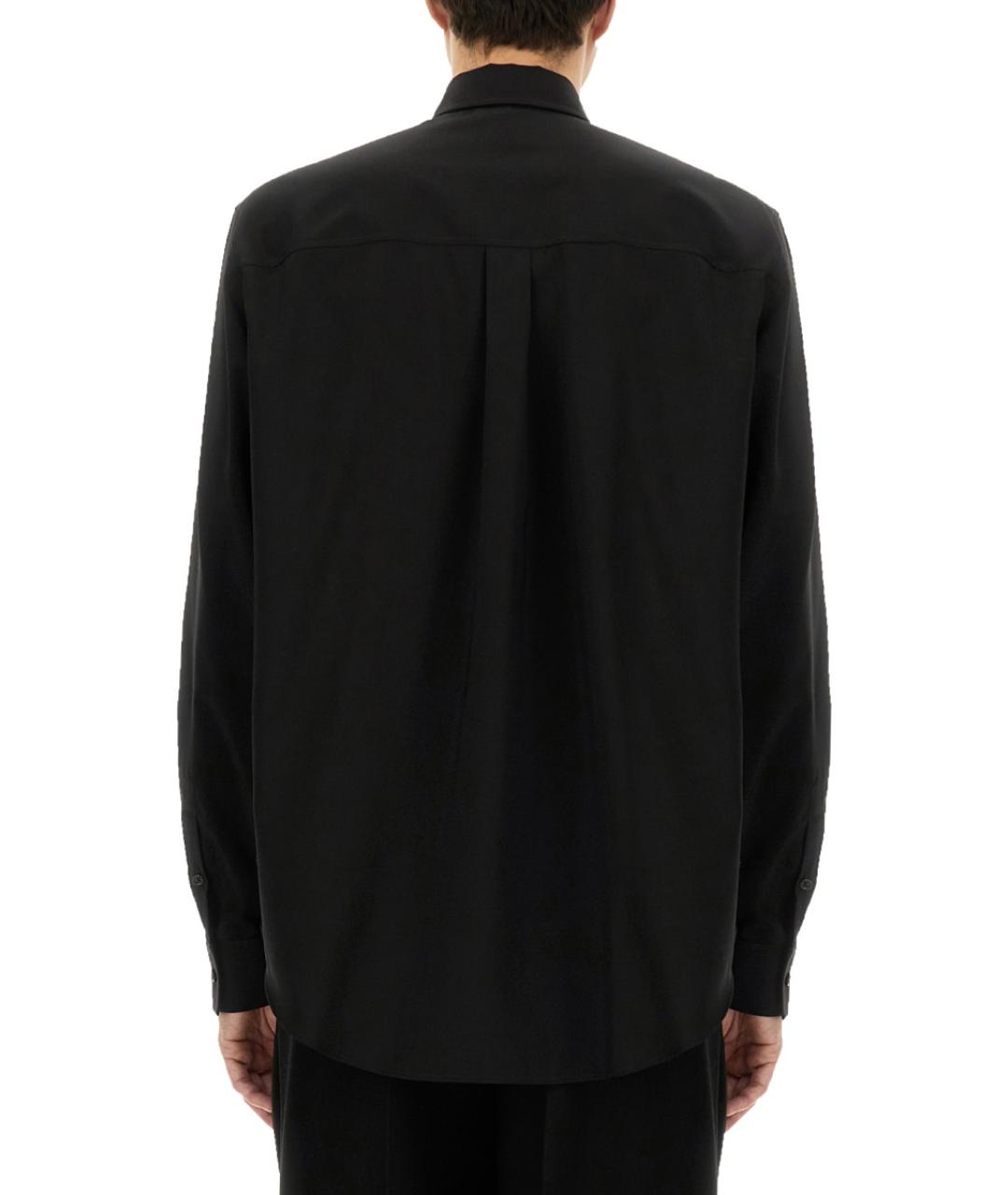 FENDI Черная шерстяная кэжуал рубашка, фото 3