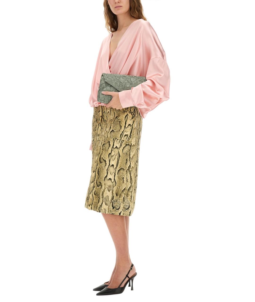 DRIES VAN NOTEN Мульти вискозная юбка миди, фото 3