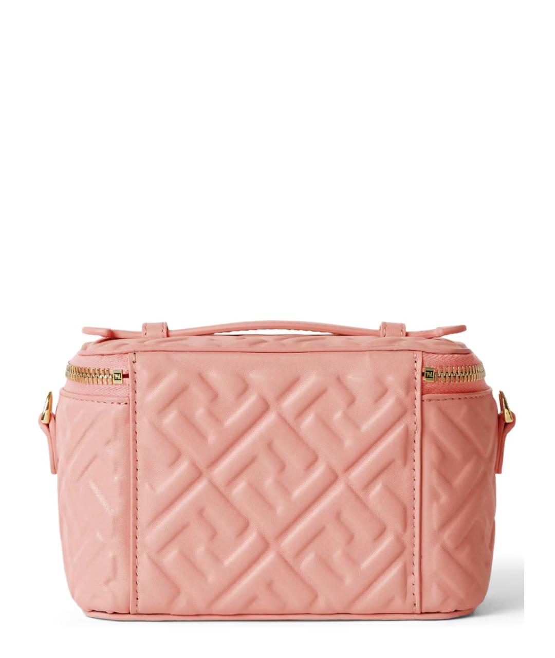 FENDI Розовая кожаная сумка через плечо, фото 3