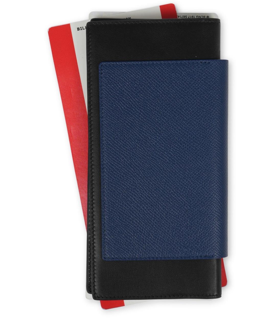 BALENCIAGA Синий кожаный кошелек, фото 2