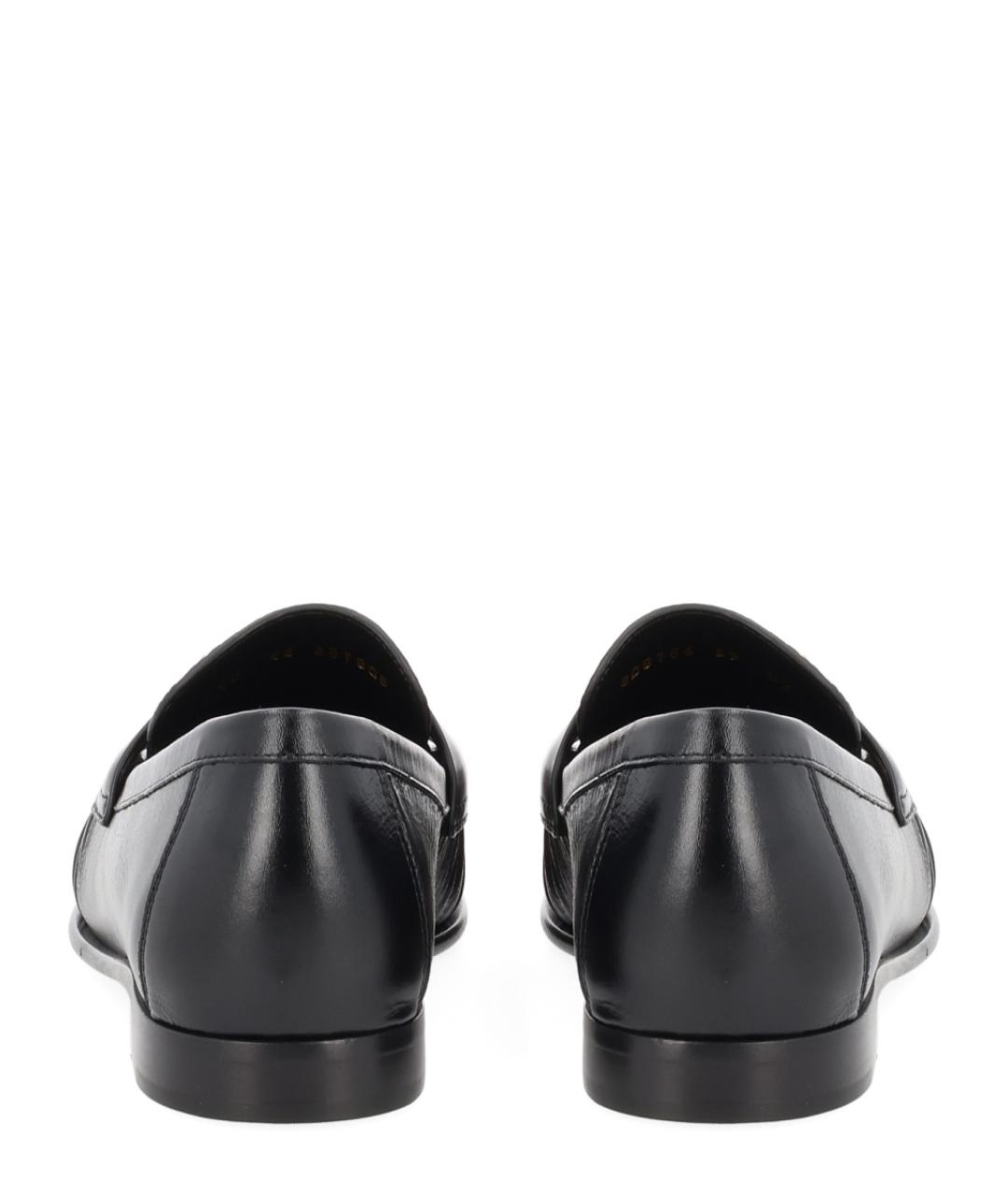 FENDI Черные кожаные лоферы, фото 4