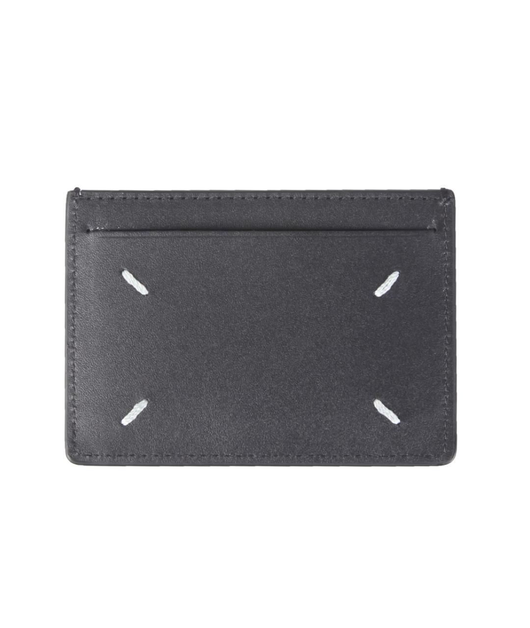 MAISON MARGIELA Черный кожаный кардхолдер, фото 2