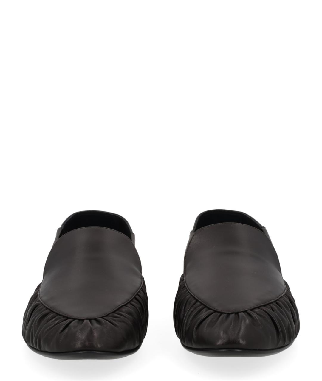 SAINT LAURENT Черные кожаные мокасины, фото 3