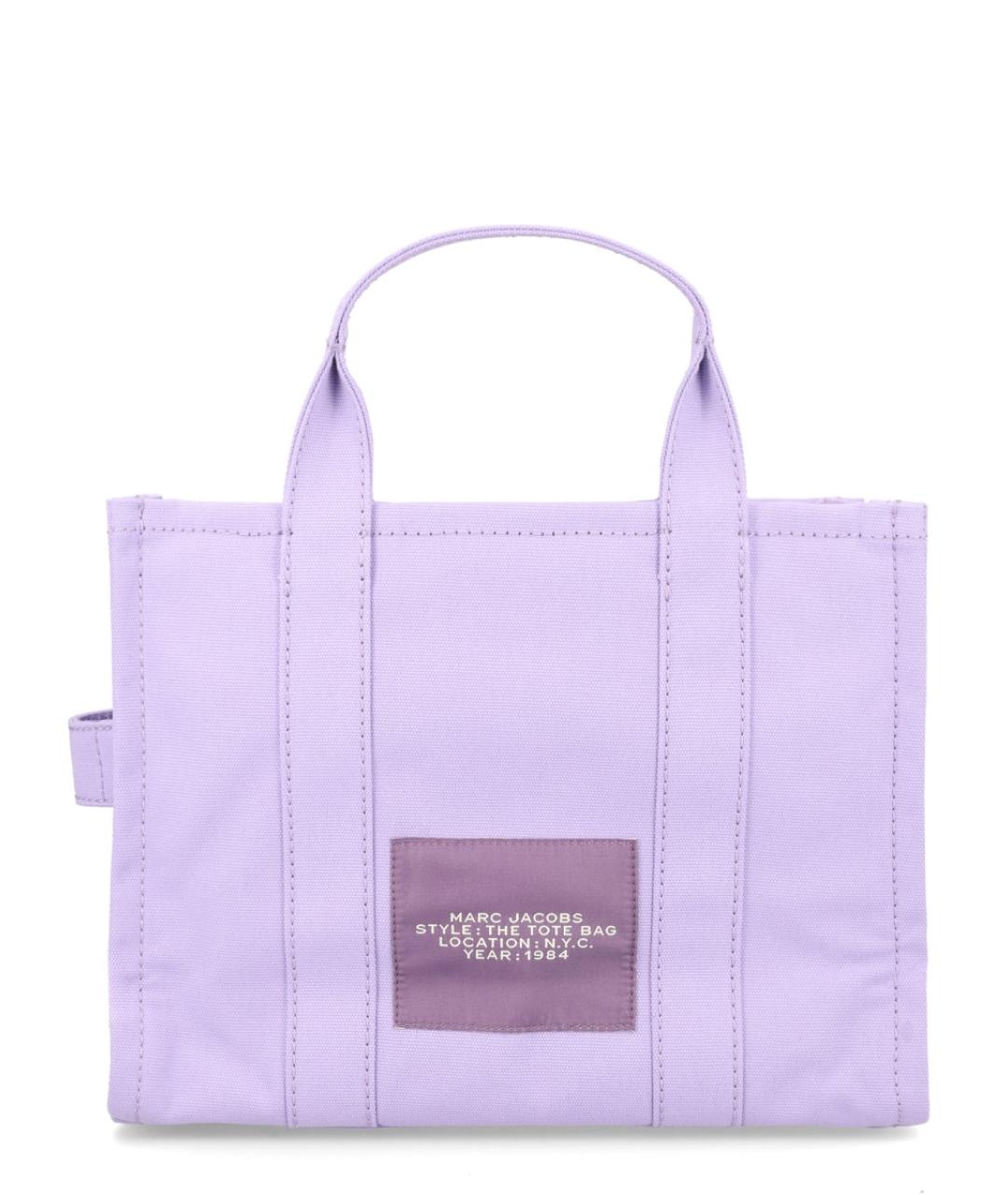 MARC JACOBS Фиолетовая хлопковая сумка тоут, фото 3