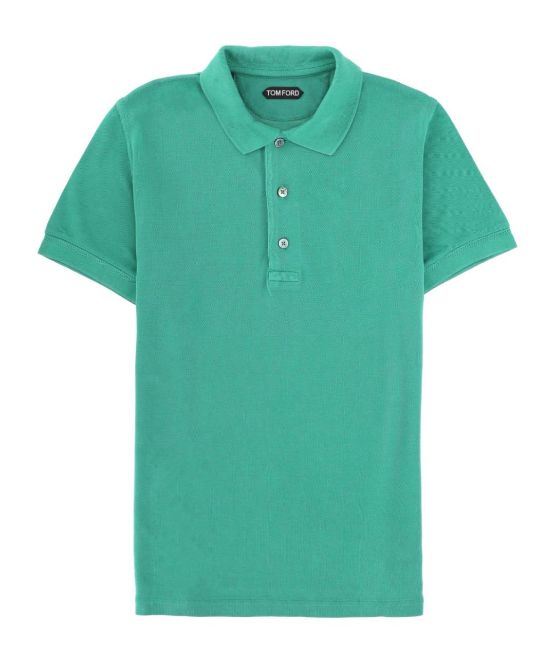 TOM FORD Зеленые поло с коротким рукавом, фото 1