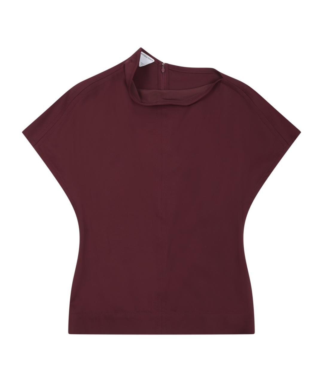 BOTTEGA VENETA Красная вискозная блузы, фото 1