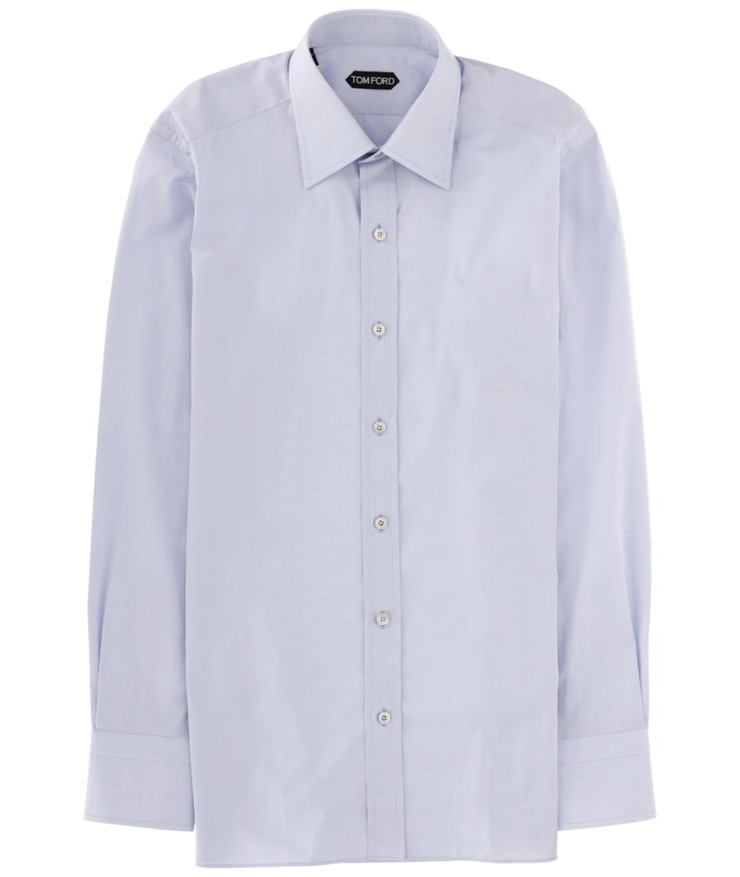 TOM FORD Синяя хлопковая кэжуал рубашка, фото 1