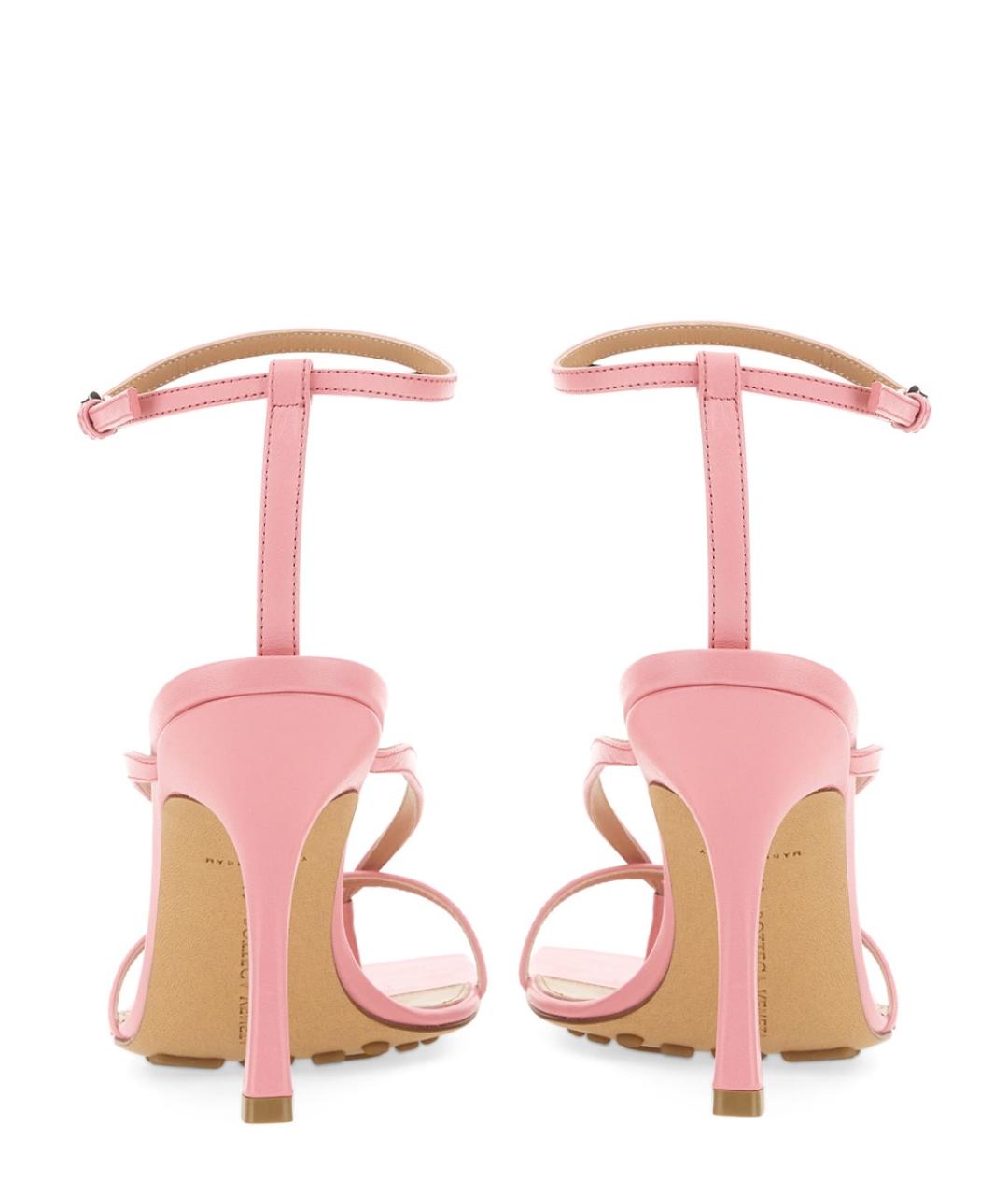 BOTTEGA VENETA Розовые кожаные туфли, фото 3