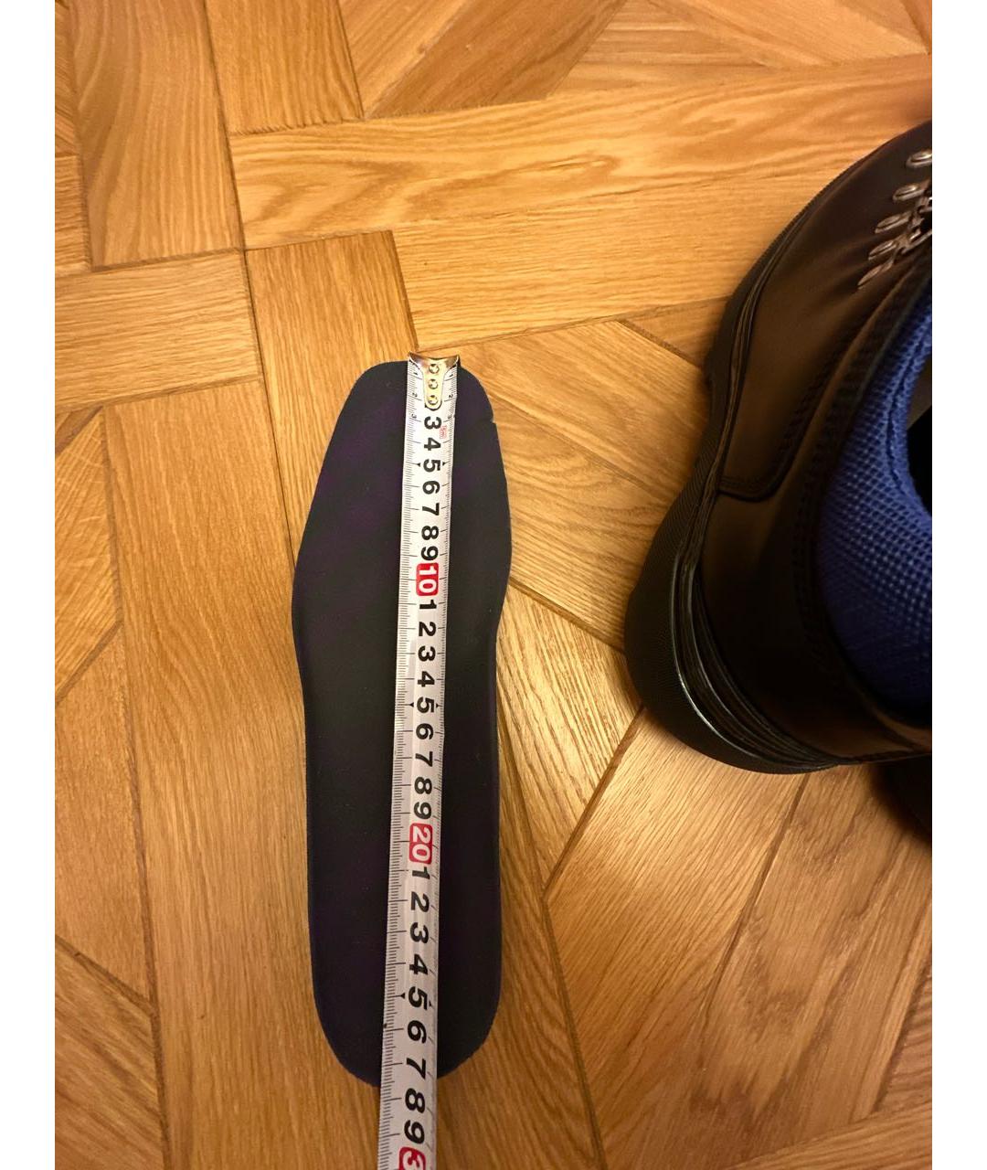 BURBERRY Черные кожаные низкие ботинки, фото 5