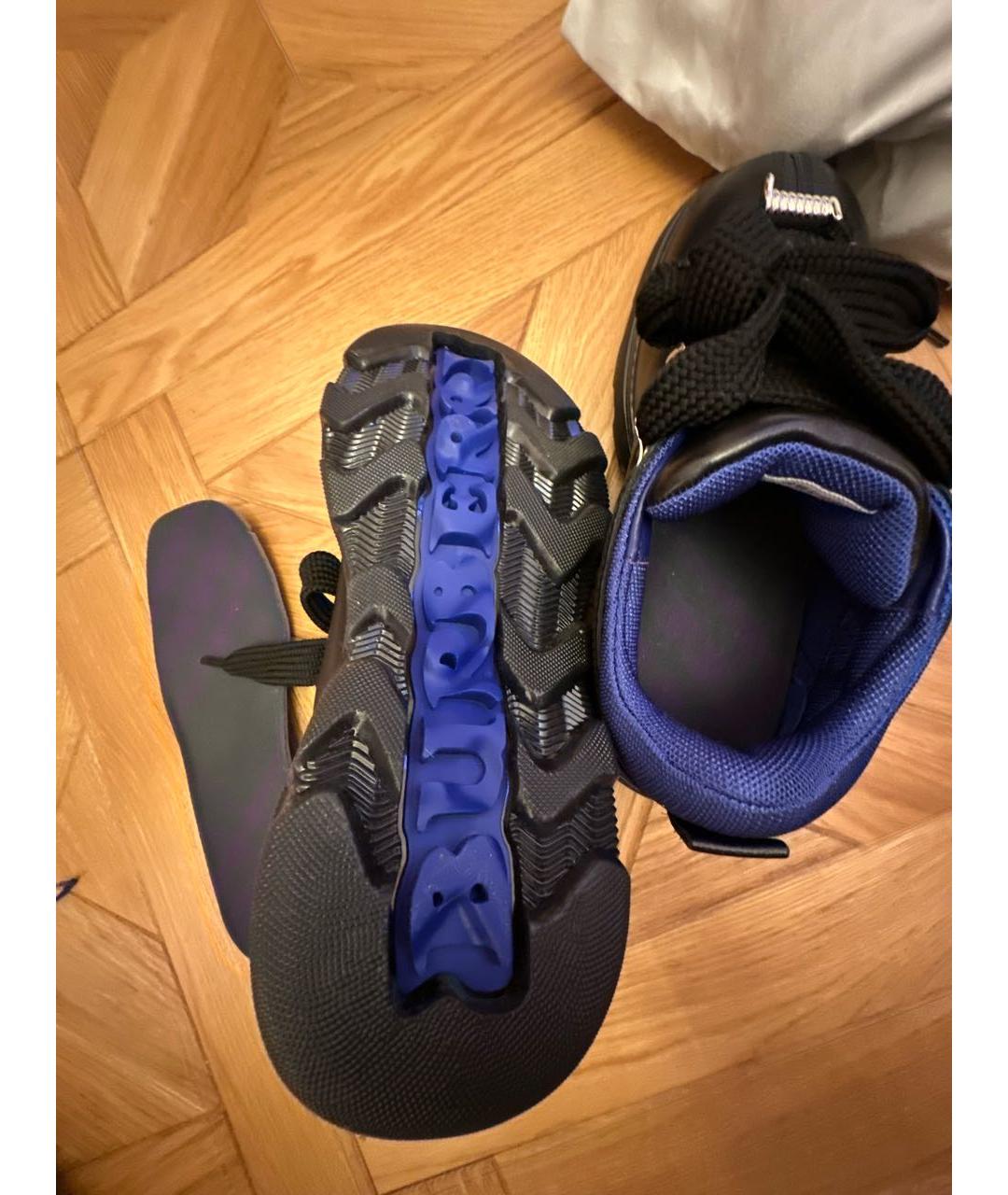 BURBERRY Черные кожаные низкие ботинки, фото 6