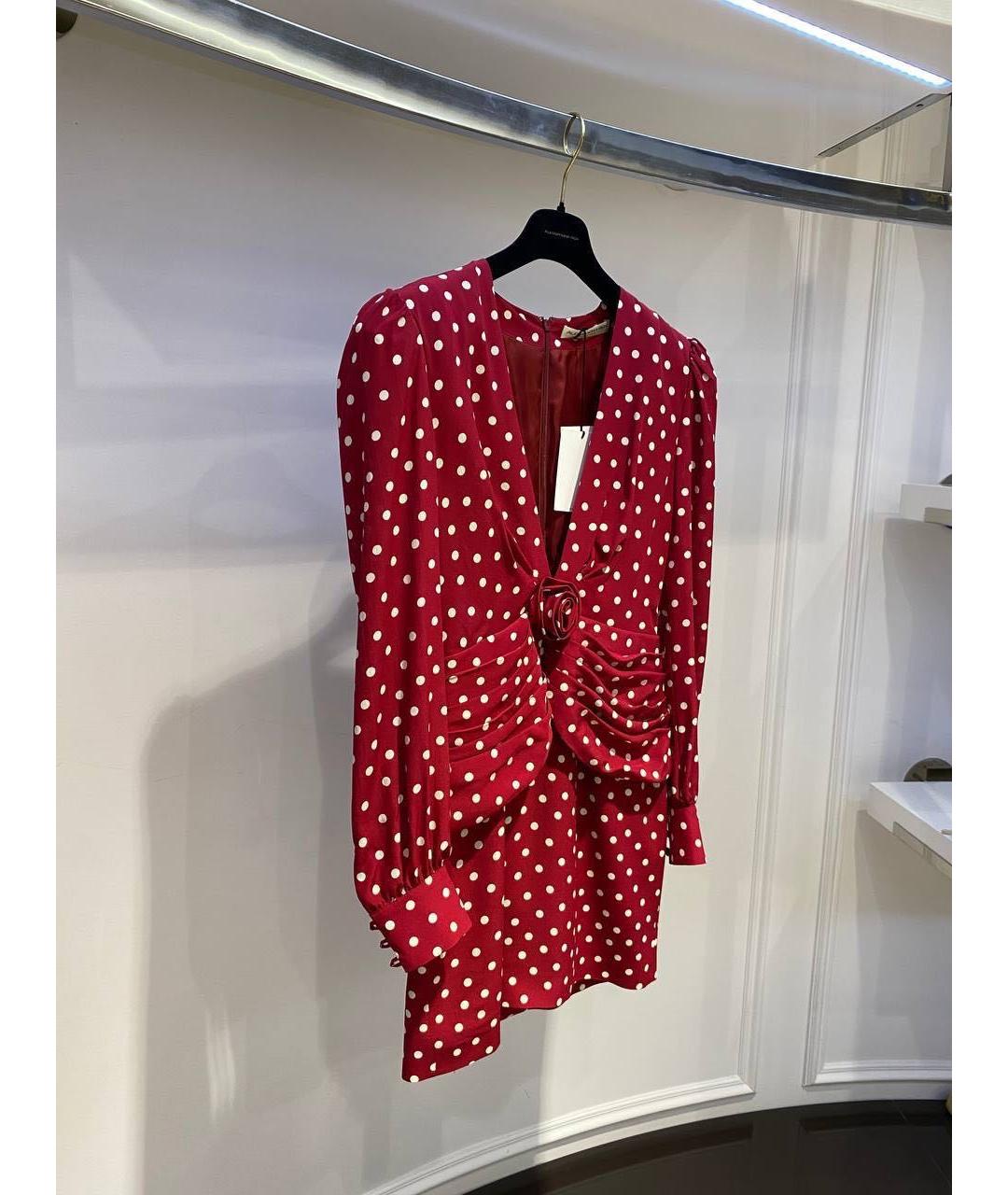 ALESSANDRA RICH Красное повседневное платье, фото 4