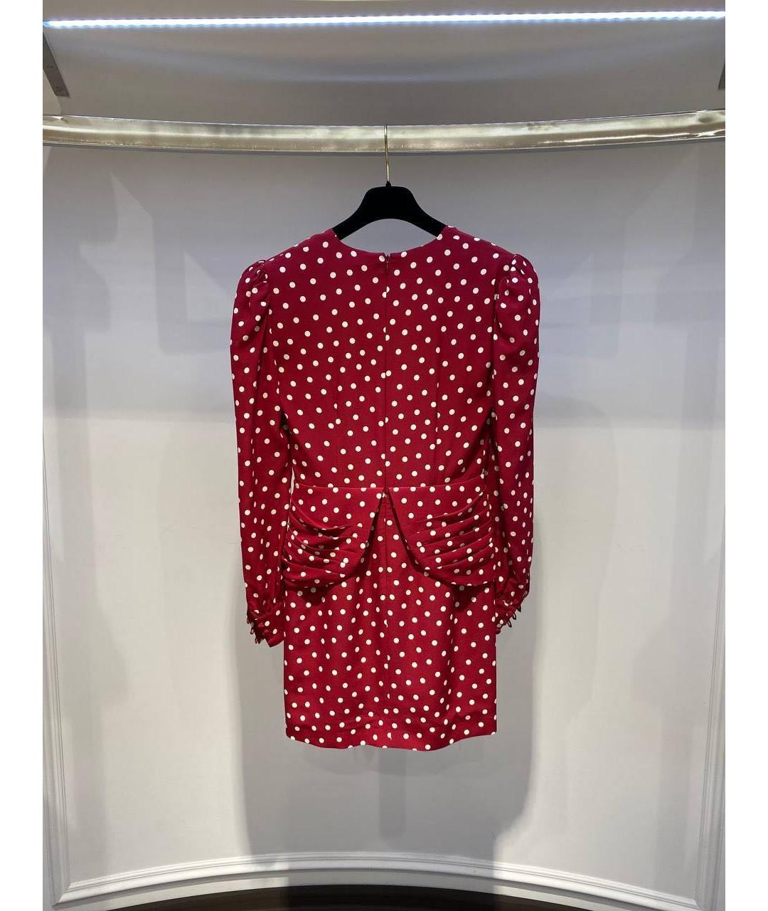 ALESSANDRA RICH Красное повседневное платье, фото 3