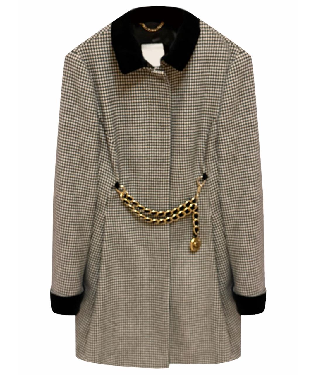 MOSCHINO Серое шерстяное пальто, фото 1