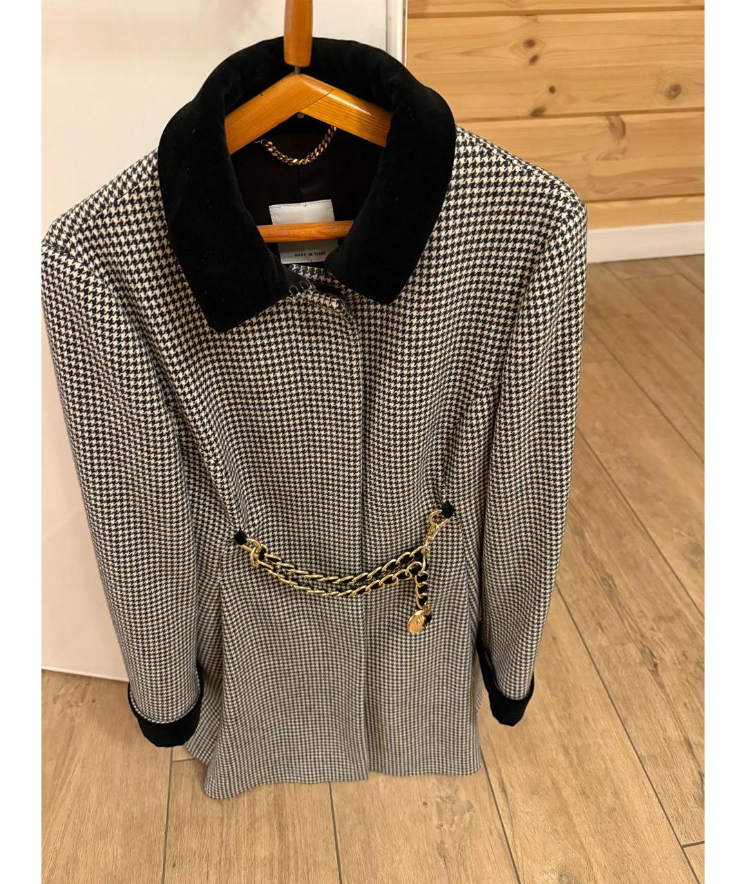 MOSCHINO Серое шерстяное пальто, фото 3