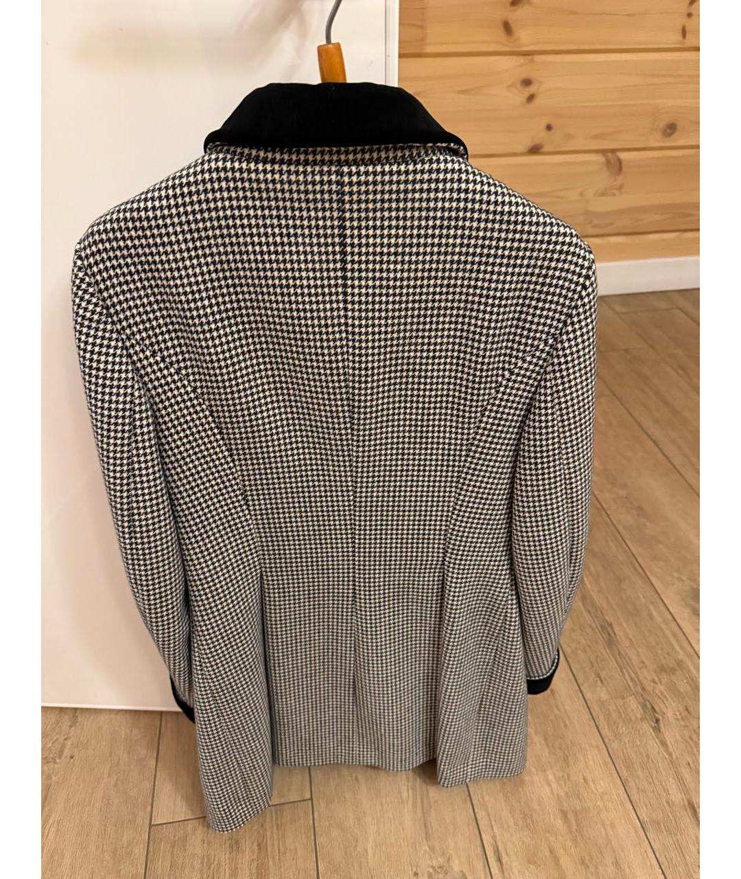 MOSCHINO Серое шерстяное пальто, фото 2