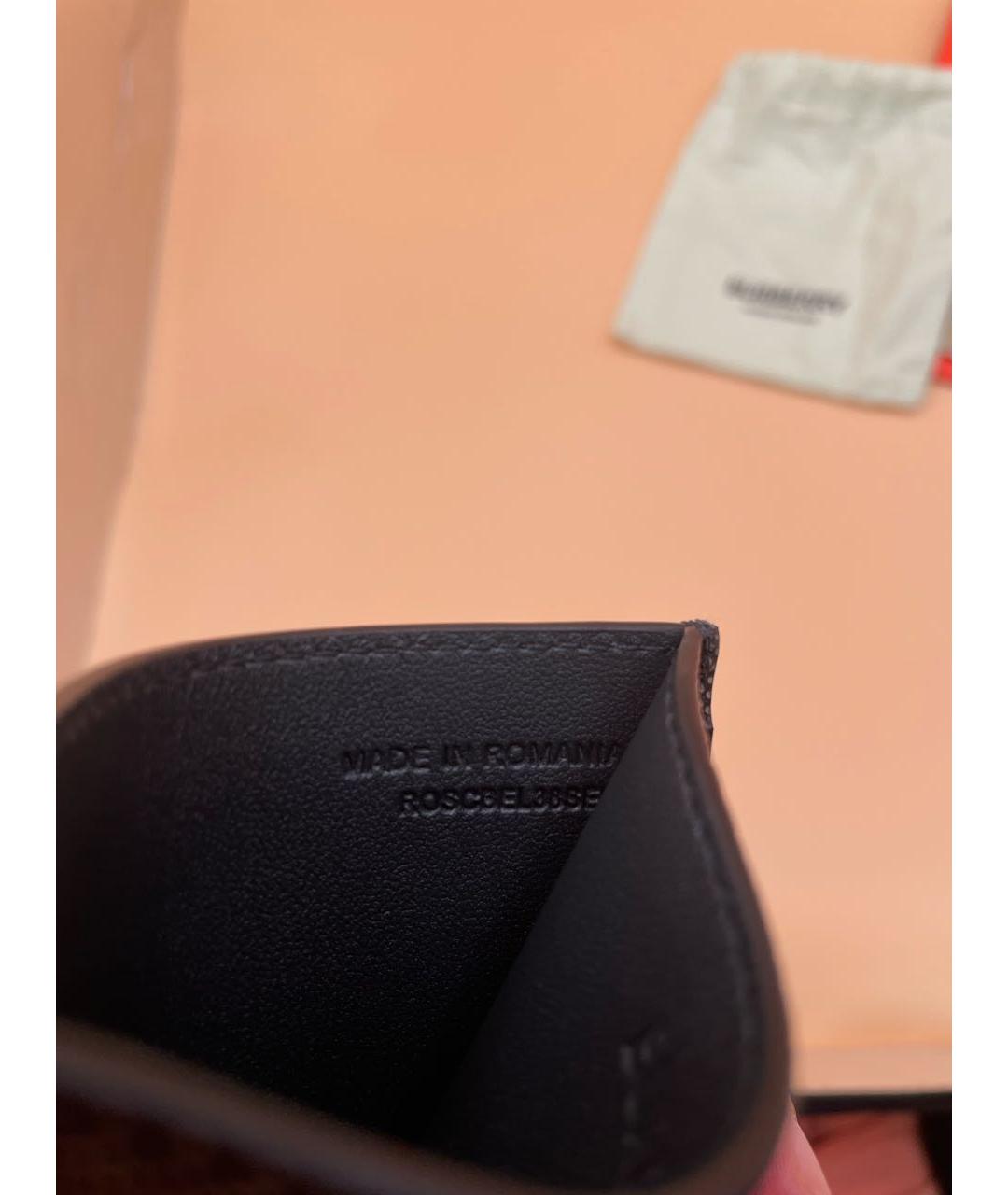 BURBERRY Коричневый кожаный кардхолдер, фото 5