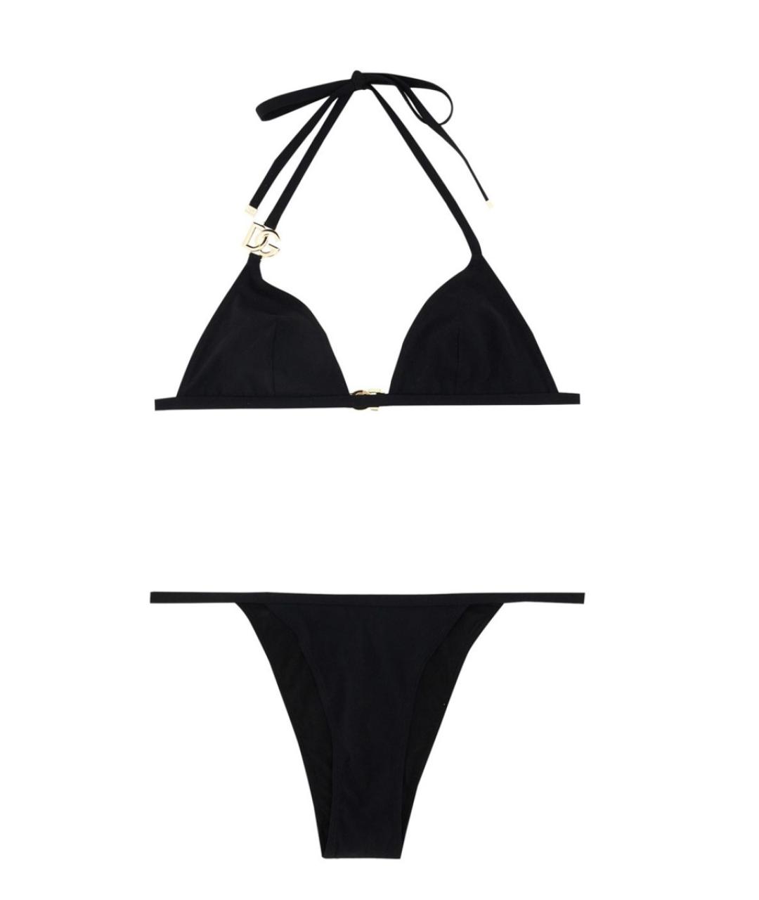 DOLCE&GABBANA Черный полиамидовый купальник, фото 1