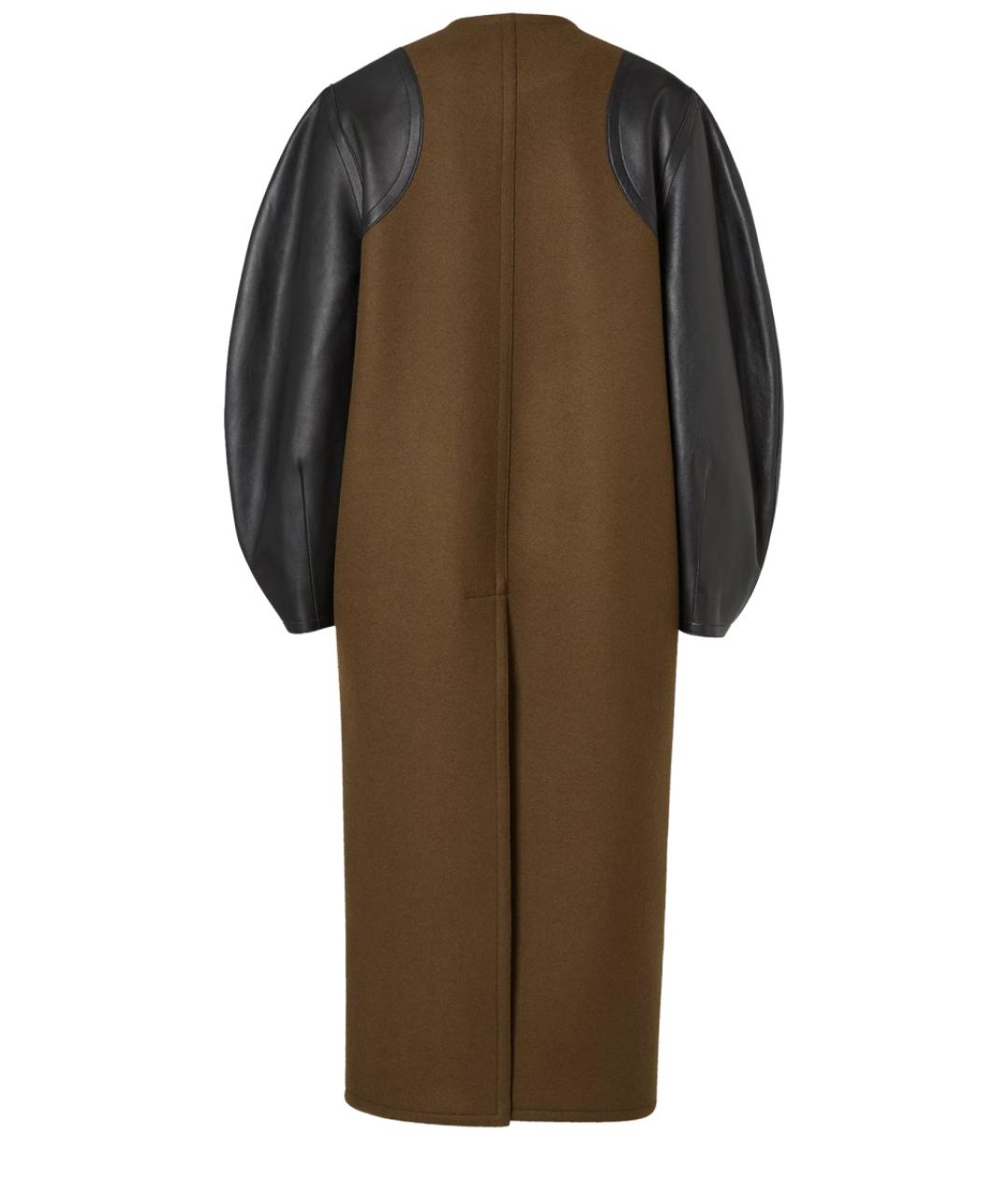 FENDI Зеленый кожаный тренч/плащ, фото 3