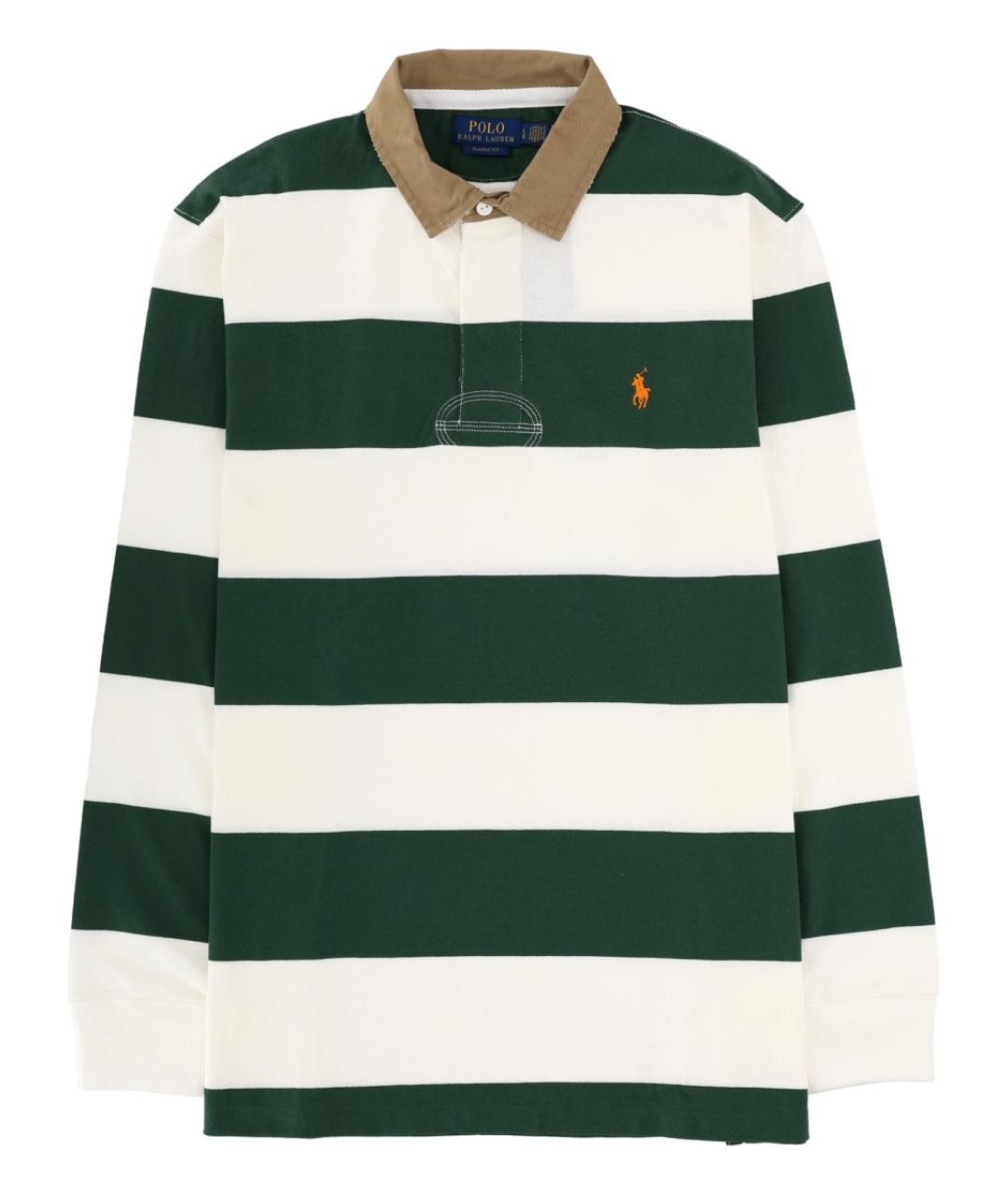 POLO RALPH LAUREN Мульти хлопковое поло с длинным рукавом, фото 1