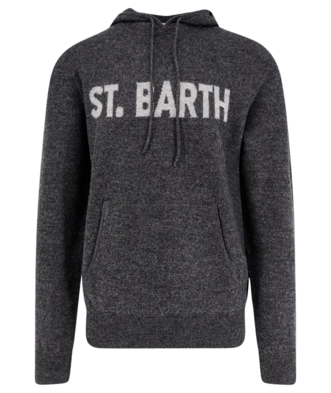 MC2 SAINT BARTH Серый шерстяной спортивный костюм, фото 1