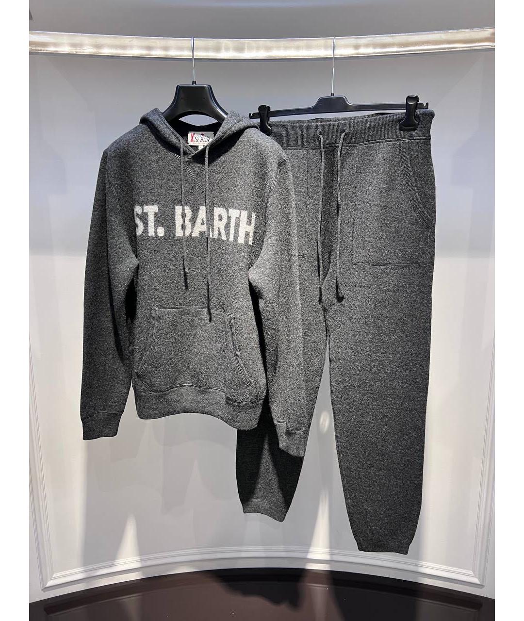 MC2 SAINT BARTH Серый шерстяной спортивный костюм, фото 2