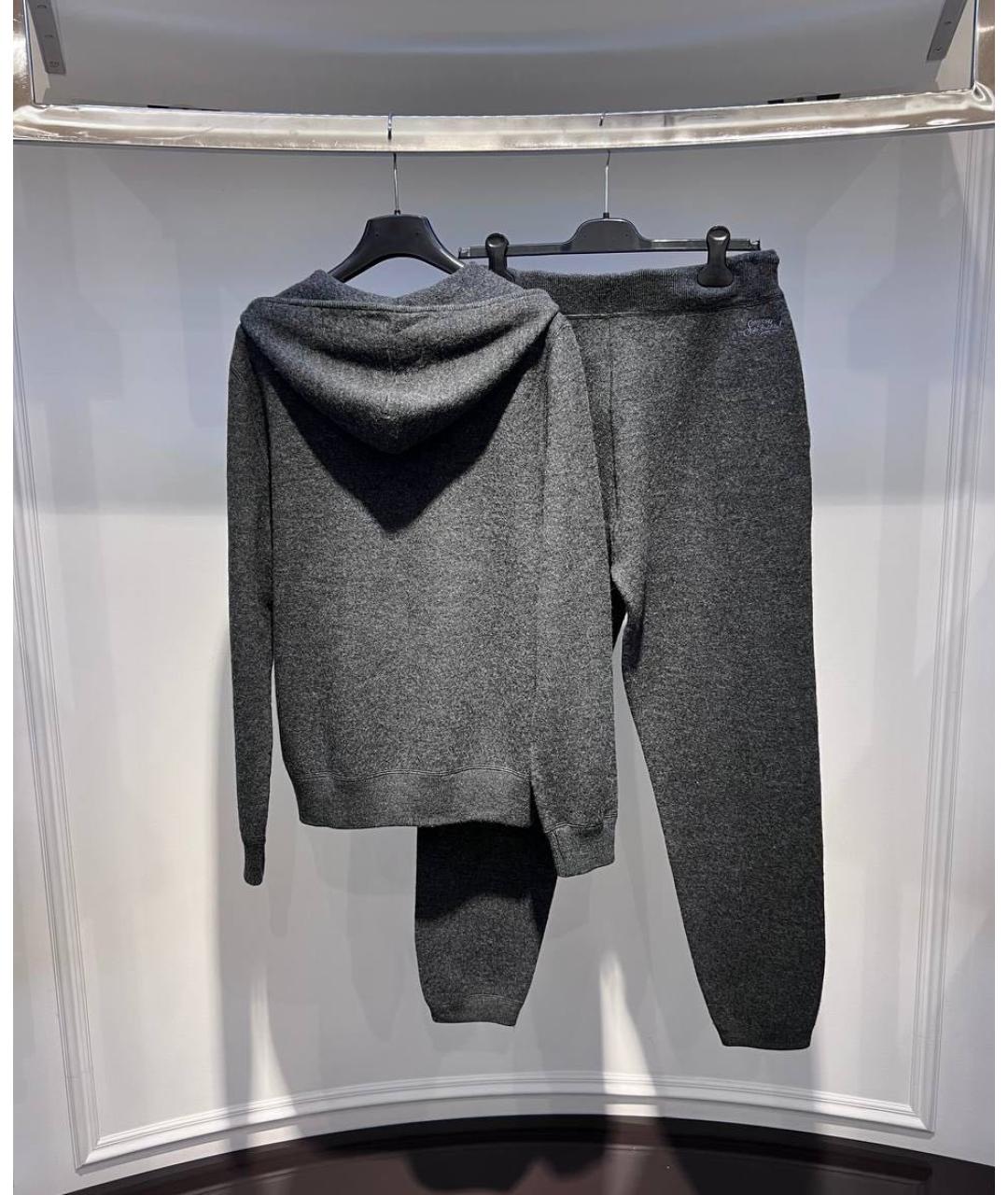 MC2 SAINT BARTH Серый шерстяной спортивный костюм, фото 3