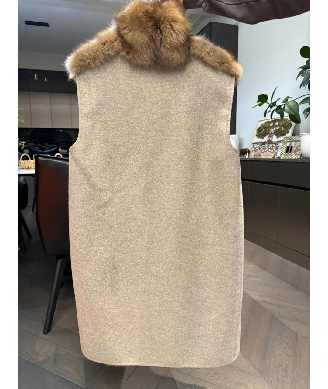 MANZONI 24 Бежевое кашемировое пальто, фото 2