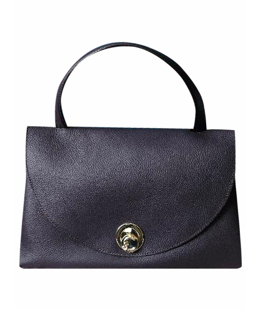 COCCINELLE Фиолетовая кожаная сумка с короткими ручками, фото 1